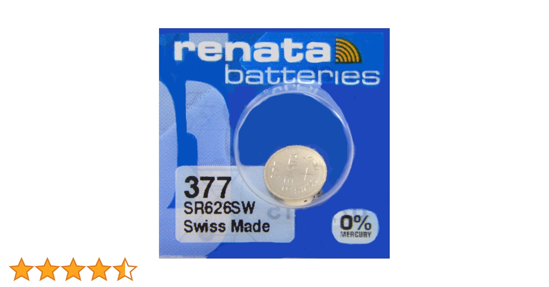 Amazon | renata(レナータ) 酸化銀ボタン電池 水銀ゼロ未使用 1